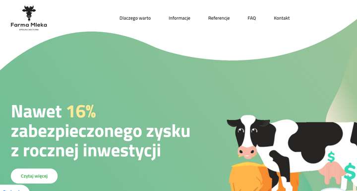 Farma mleka – pożycz pieniądze na krowę